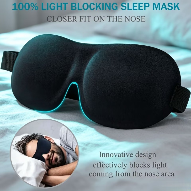 3D Printing Mask - ผ้าปิดตา 3D สำหรับการนอนหลับ 2 ชิ้น อุปกรณ์ช่วยการนอนหลับ