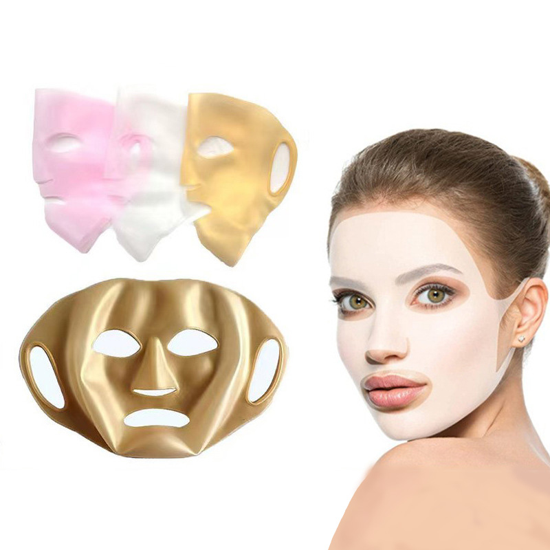 3D Printing Mask - ซิลิโคนมาส์กหน้าซิลิโคน สำหรับบำรุงผิว - ฝาครอบป้องกันการระเหยของน้ำ 3 มิติ