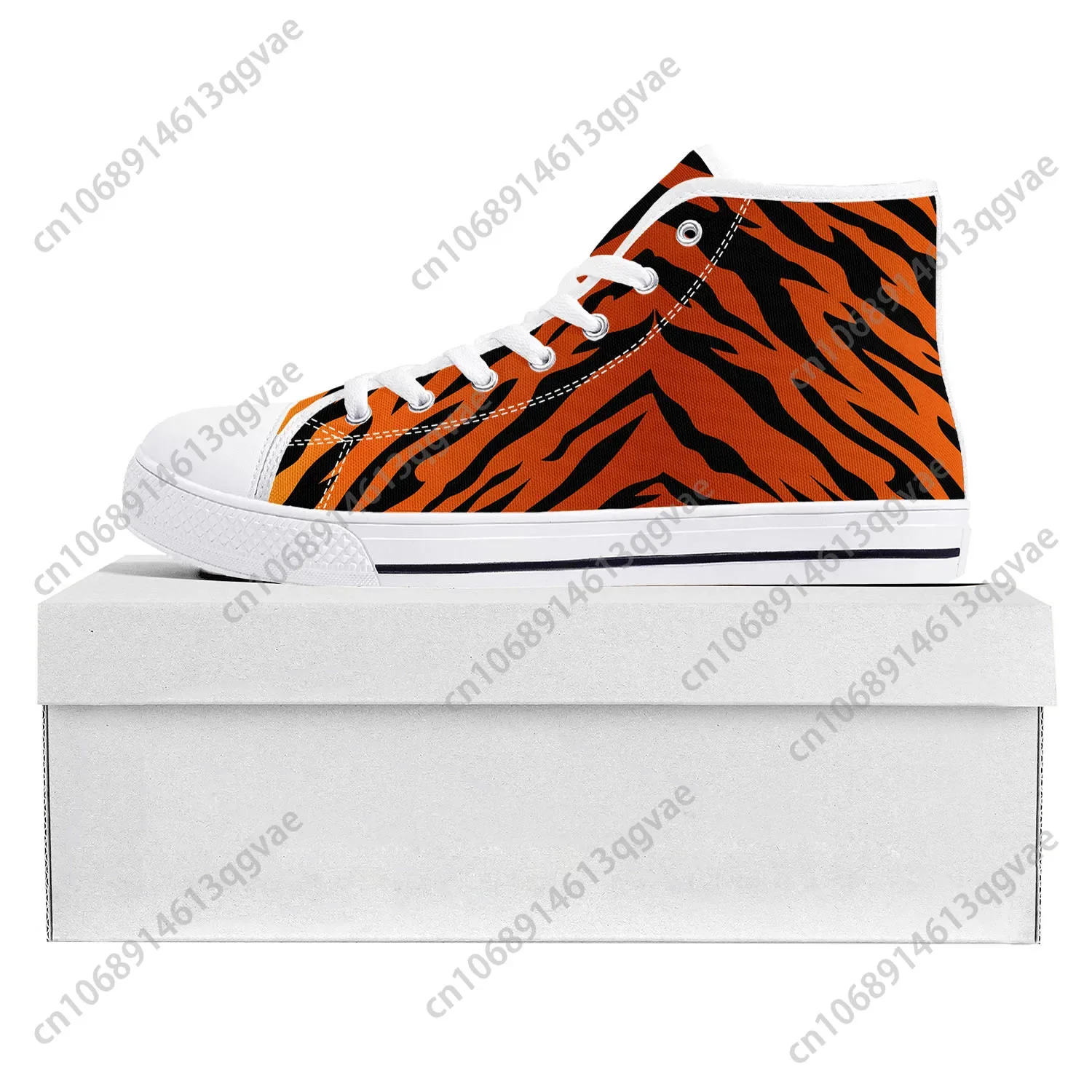 3D Printing Custom - ไทเกอร์สไตรป์ 3D พิมพ์ลายรองเท้าผ้าใบคุณภาพสูงสำหรับผู้ชายผู้หญิงวัยรุ่นรองเท้าผ้าใบพิมพ์ลาย Causal Couple Custom