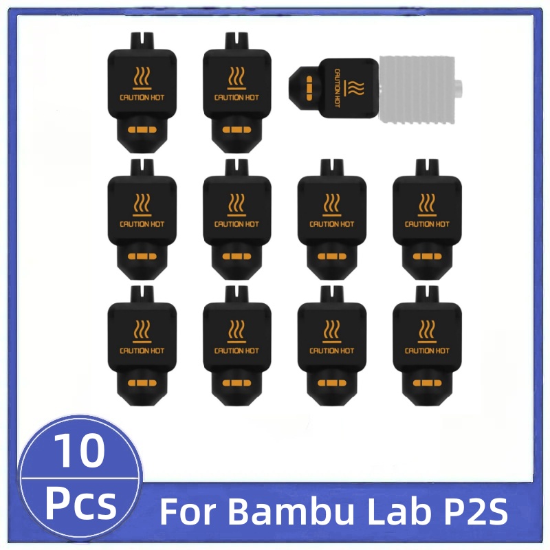 3D Printing Bambu Lab - ถุงซิลิโคนสีดำ 10 ชิ้น สำหรับเครื่องพิมพ์สามมิติ Bambu Lab