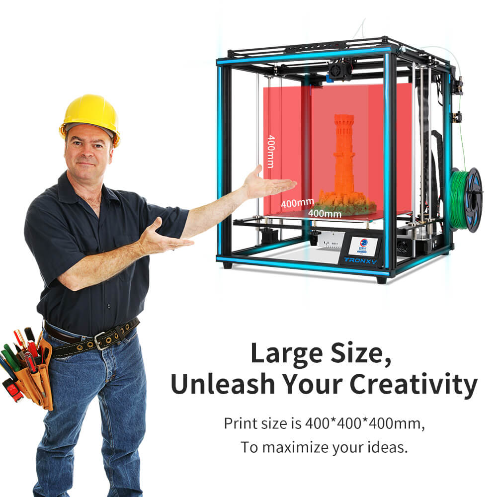 3D Printing Online Service - Tronxy X5SA 3D เครื่องพิมพ์เตียงการพิมพ์ขนาด 8G SD