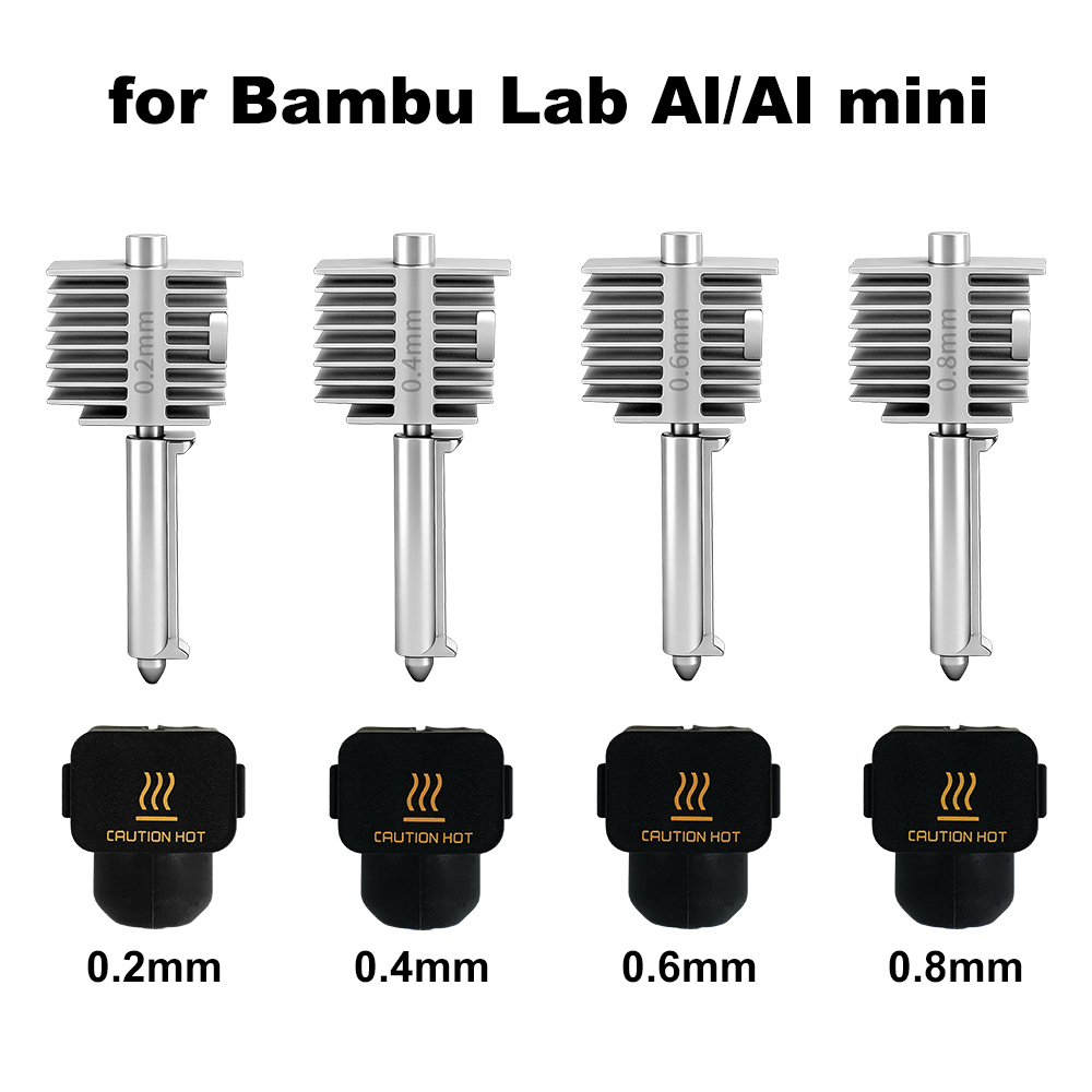 3D Printing Bambu Lab - อุปกรณ์เสริมสำหรับเครื่องพิมพ์ 3 มิติ A1/A1 Mini ชุดหัวฉีดแบบรวม