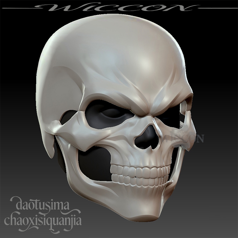หน้ากากหมวกกันน็อคทรงกระโหลกทำ - 3D Printing Mask บทวิจารณ์และราคา