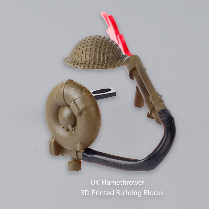 MK-II บริทิช WW2แข็งแรงทหารชุด - 3D Printing Lego Bricks บทวิจารณ์และราคา