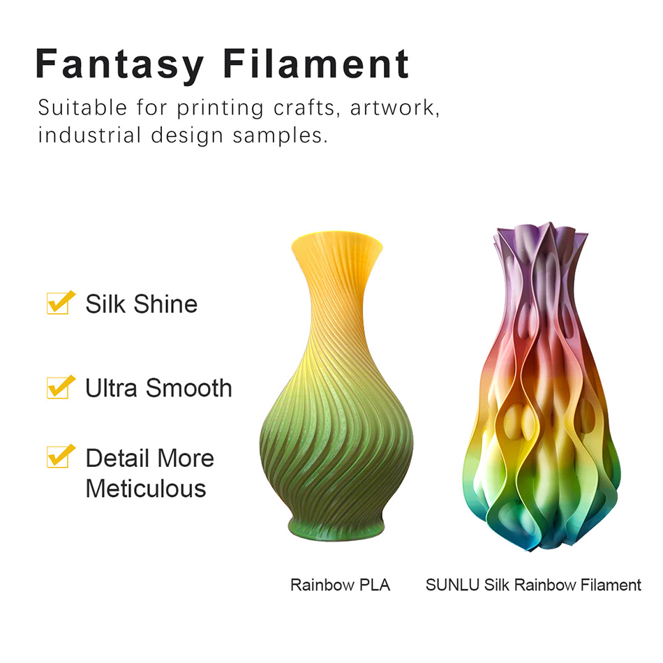 SUNLU SILK PLA 3D Filament 1.7 - 3D Printing Nylon บทวิจารณ์และราคา