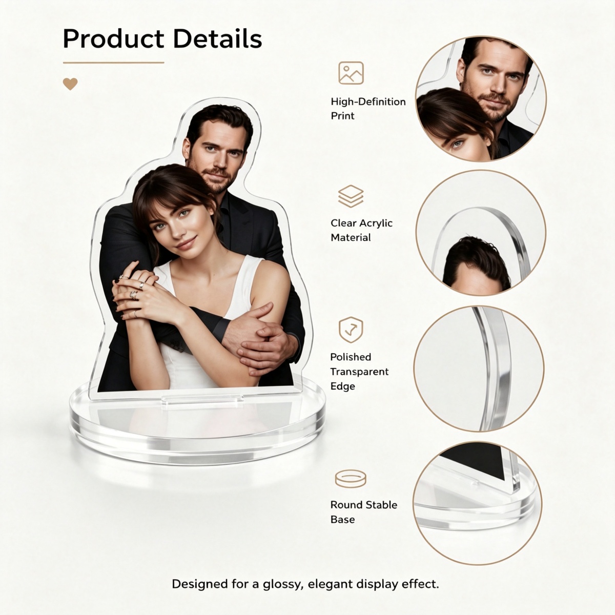 ของตกแต่งรูปคนอะคริลิกแบบกำหนด - 3D Printing Custom บทวิจารณ์และราคา
