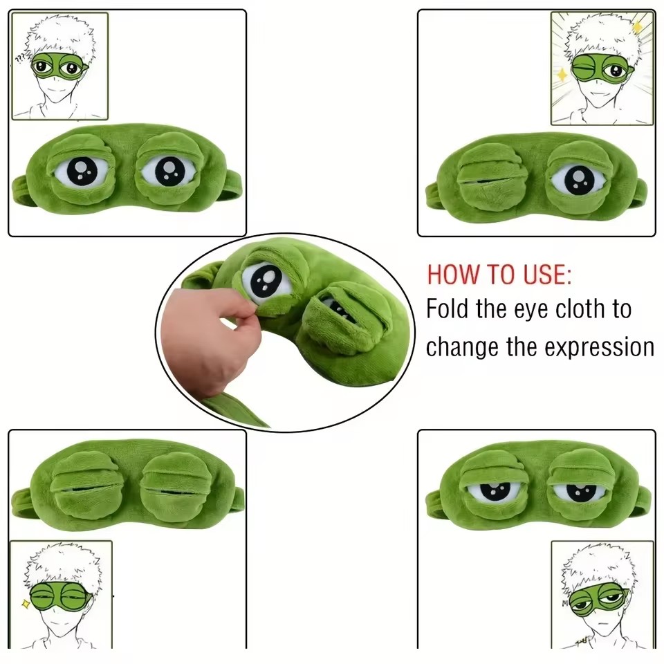 หน้ากากปิดตา 3D ลายกบ สำหรับกา - 3D Printing Mask บทวิจารณ์และราคา
